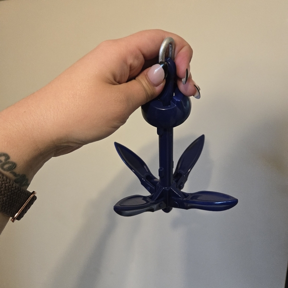 Blue Mini Anchor for Boating Kayak Paddleboarding Boat Tube Raft - Picture 4 of 7